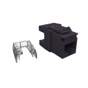 CONECTOR HEMBRA MULTILAN CAT.6 T568A/B 90/180 - NEGRO