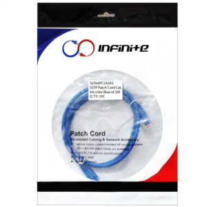 Patch Cord FUTP Cat.6A 2M Azul: Conectividad de 10 Gigabit