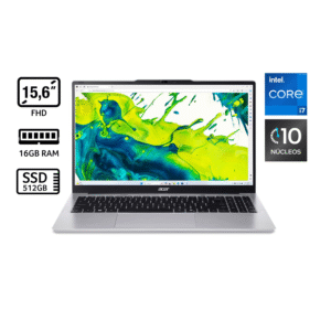 Portatil Acer AL15-72P-71TH Intel® Core™ i7-13620H 15.6" FHD IPS SlimBezel WIFI6 8GB (1*8) DDR5/512SSD/Linux (ESHELL) Color Silver