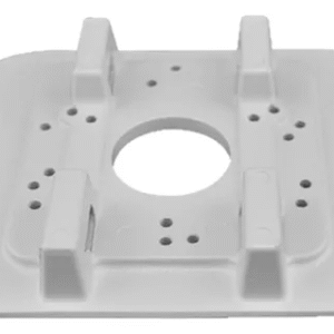 Soporte montaje en poste , Carga hasta 3kg color blanco