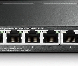 Switch Dahua PoE 5 Puertos (4 PoE) - Hi-PoE y Larga Distancia