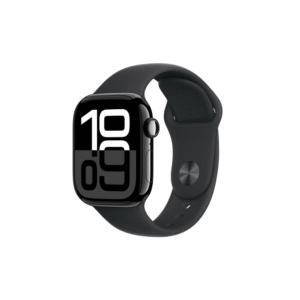 Apple Watch Series 10 GPS 42mm Jet Black Aluminium Case with Black Sport Band