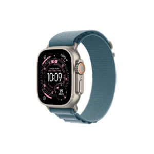 Apple Watch Ultra 3 GPS + Cellular 49mm Natural Titanium Case con Light Blue Alpine Loop - Medium
