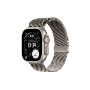 Apple Watch Ultra 3 GPS + Cellular 49mm Natural Titanium Case con Natural Titanium Milanese Loop - Medium