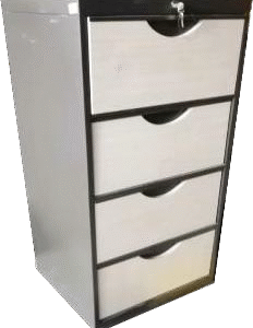 Archivador Horizontal 2 Gavetas 665x900x540 mm | Lámina CR Cal. 24 | Chapa Trampa | Negro | Tecnoprocesos Colombia