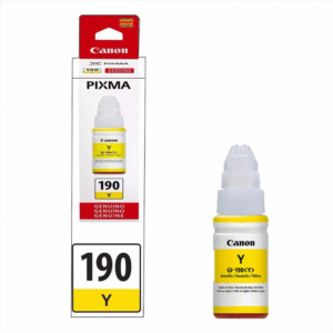 Botella de Tinta Amarilla Canon GI-190 | Color Original para Canon MegaTank | Tecnoprocesos Colombia