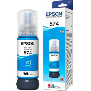 Botella de Tinta Cyan Epson T574220-AL | Color Primario para EcoTank L8050 | Tecnoprocesos Colombia