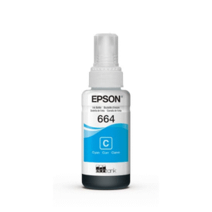Botella de Tinta Cyan Epson T664220 | Color Vivo para EcoTank Serie L | Tecnoprocesos Colombia
