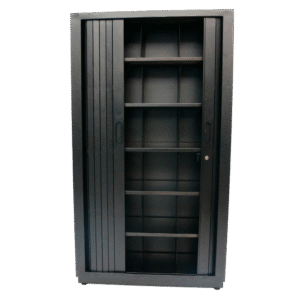 Folderama Metálico 1900 mm Alto | 6 Niveles | Lámina CR Cal. 24 | 18 Divisiones | Chapa Seguridad | Negro | Tecnoprocesos Colombia