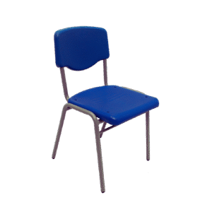 Silla Unipersonal Escolar Plástica y Metálica | Tubo Cal. 18 | Paleta Alto Impacto | Canastilla Porta Libros Cal. 22 | Apilable | Tecnoprocesos Colombia