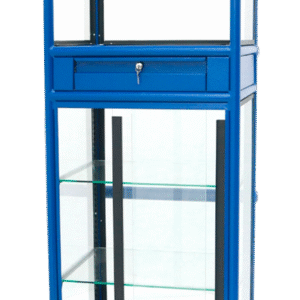 Mueble Caja Metálico para Ferretería | 1.7 Mts | Tubo 1 1/4" | Ruedas | Gaveta Segura | Azul Turquí | Tecnoprocesos Colombia