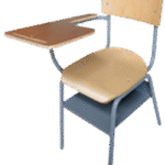 Silla Conferencia Apilable con Paleta Madera | Asiento Triplex Lacado | Estructura Cal. 18 | Canastilla Metálica | Tecnoprocesos Colombia